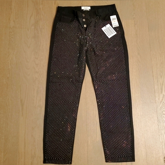🩶 NWT Pistola Jeans with rhinestones Size 28 - Picture 2 of 5